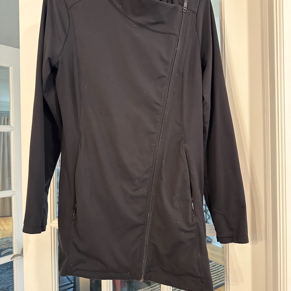 Athleta Cozy Blissful Hoodie Dress Charcoal Large